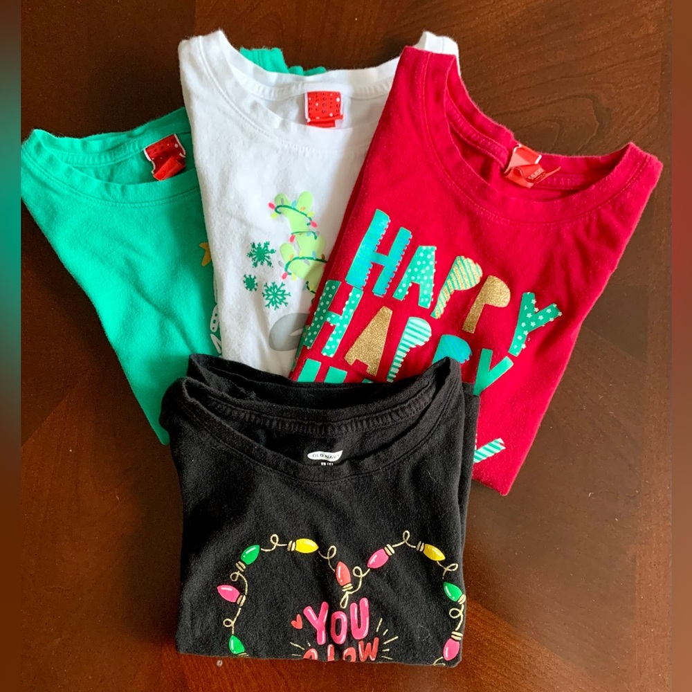 Kids Holiday T-Shirt Bundle (4) Sz5-6